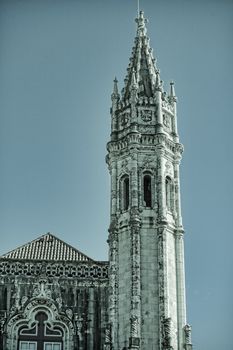 Lisbon - detail Jeronimos Monastery . UNESCO World Heritage Site