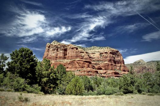 Courthouse Rock in the Village of Oak Creek, just south of Sedona, Arizona.
