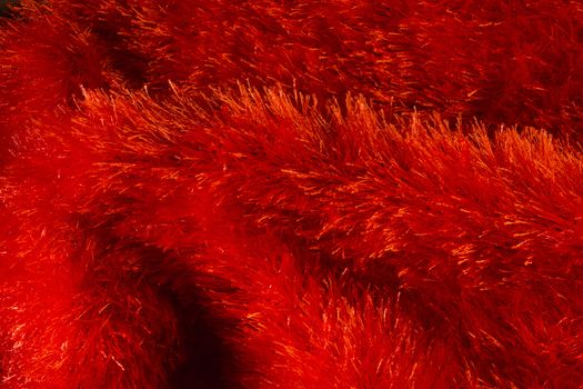 close up shot of red fur texture background