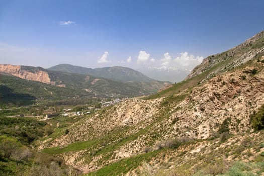 Chimgan mountains, Uzbekistan, on a sunny day