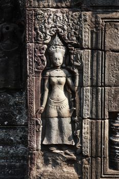 The ruins of Angkor Wat Temple in Cambodia