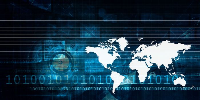 International Logistics and Supply Chain Concept Background