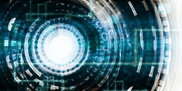 Science Technology Concept with Digital Research and Development