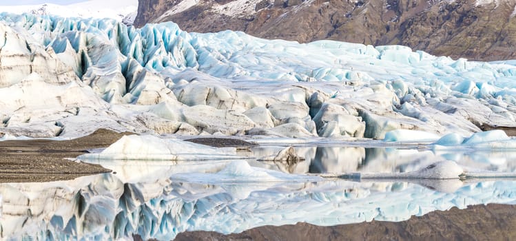 Skaftafell Glacier national park Iceland Panorama