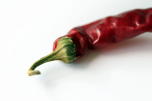 hot red pepper isolated on white background