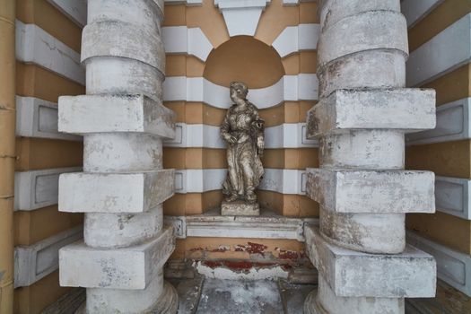 Monuments at the Kuskovo palace in Moscow, national museum