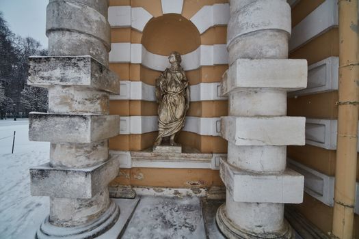 Monuments at the Kuskovo palace in Moscow, national museum