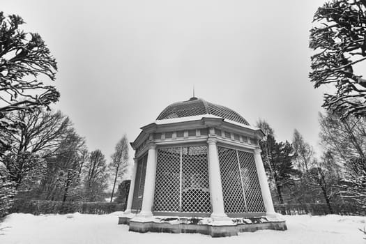 Pergola at the Kuskovo palace in Moscow, national museum