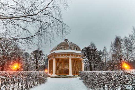 Pergola at the Kuskovo palace in Moscow, national museum