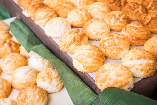 Sweet and Savory Grilled Coconut-Rice Hotcakes, Coconut Rice Cake in the shop.