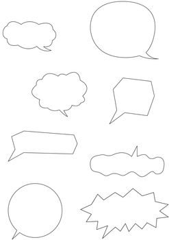 Speech Bubble with white background