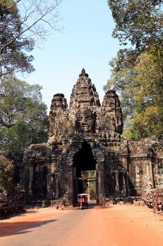 The ruins of Angkor Wat Temple in Cambodia