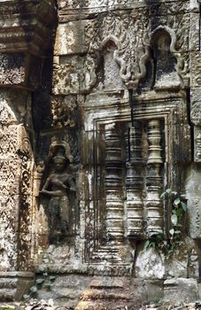 The ruins of Angkor Wat Temple in Cambodia
