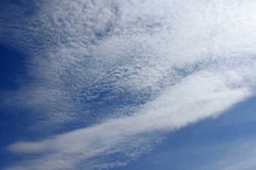 Beautiful sky with white clouds natural background