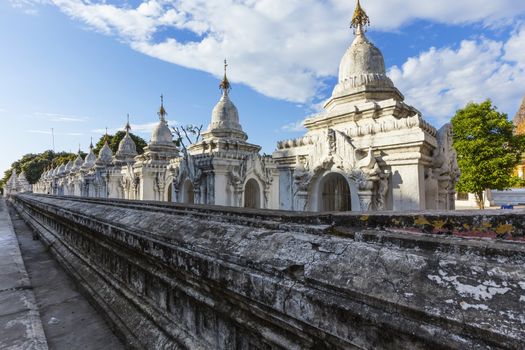 Kuthodaw Paya , famous mandalay pagoda in myanmar ( Burma )