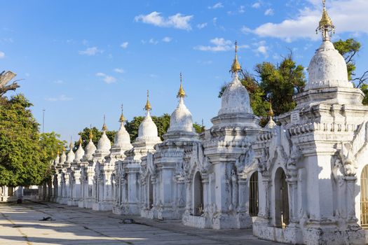 Kuthodaw Paya , famous mandalay pagoda in myanmar ( Burma )