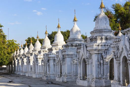 Kuthodaw Paya , famous mandalay pagoda in myanmar ( Burma )