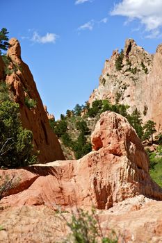 Colorado Limestones and Sandstones in Colorado Springs Garden of the Gods.