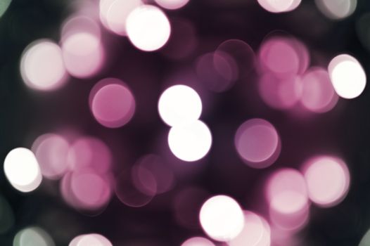 Pinky Bokeh Background. Cool Out of Focus Christmas Lights. Dark Pink Background.