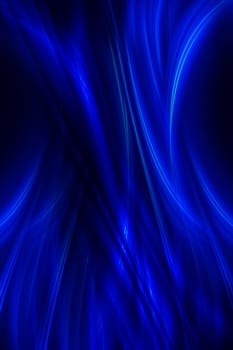 Dark Blue Abstract Background. Dark Blue Glowing Rays on Black Background. Elegant Vertical Background.