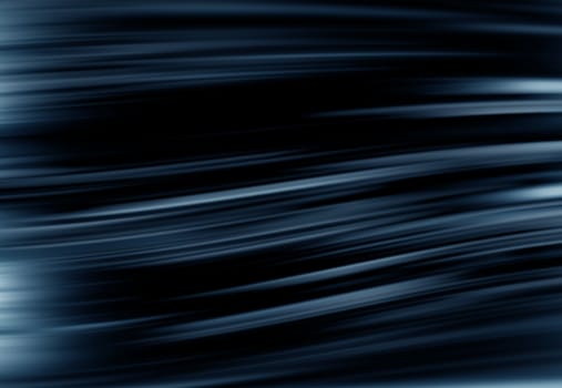Dark Abstract Wavy Background. Elegant Black-Blue Background.