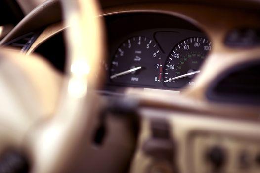 Luxury Vehicle Cockpit. Car Interior. Transportation Photo Collection