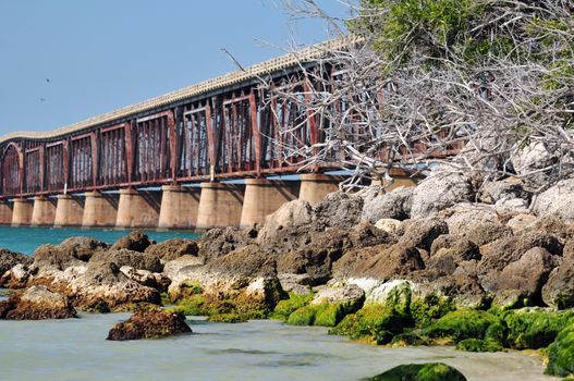 Bahia Honda State Park Bridge and Rocky Beach.
