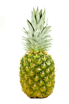 Fresh Pineapple Fruit - Isolated White Background