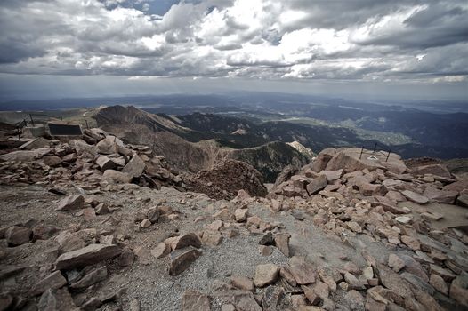 Pikes Peak View. Amazing View From Pikes Peak Colorado.