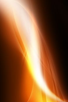 Orange Light Rays Background. Elegant Stylish Light Rays Background. Vertical Design.