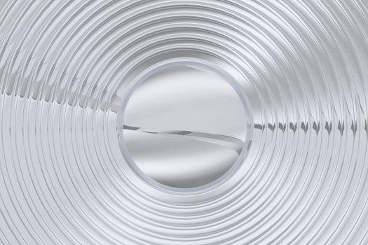 Silver-Chromed Speaker Membrane Background