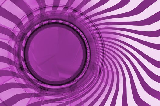 Pinky Logo Space. Cool Glassy Logo Space with Twisted White Rays. Logo Space Design