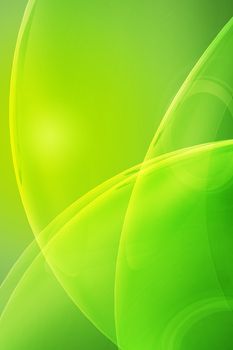 Glassy Green Elegant Vertical Background. Cool Yellow-Kiwi Color.