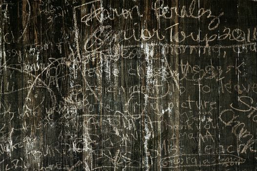 Old Scratched Wood. Very Old Wood Planks Scratched by People. Cool Grungy Wood Background - Texture
