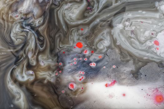Abstract background created from milk and synthetic color