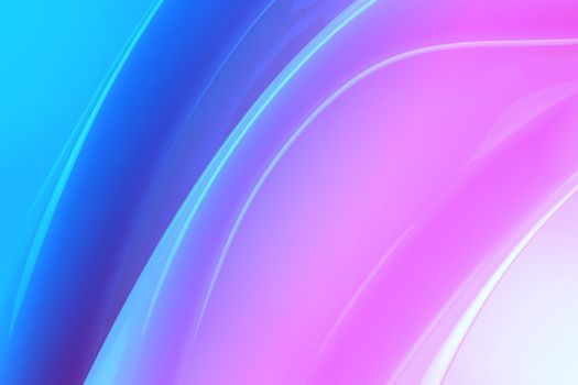 Pinky-Blue Glassy Folded 3D Render Background.