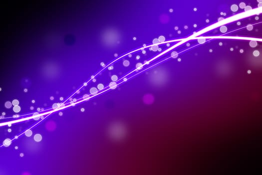 Glowing Violet. Pinky-Violet Background with Glowing Elements, Glowing Rays and Particulars.