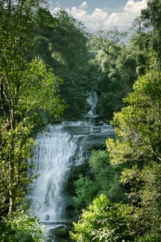 Mae Ya waterfall at DoiInthanon National park in Chiang Mai Thailand