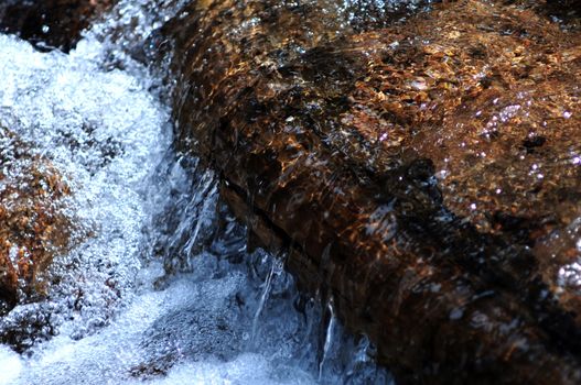 Clear Mountain Water and Rocks