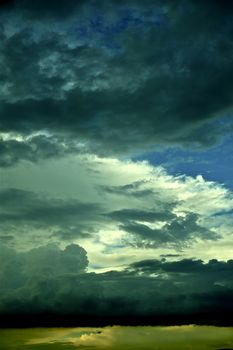 Stormy Sky - Dramatic Sky Colors. Stormy Day. Beauty of Nature