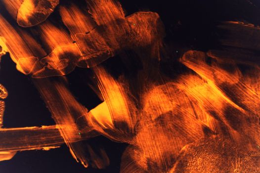Fire Brush - Grunge Background, Texture with Burning Colors. Background from the Hell