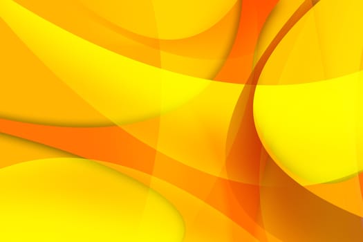 Abstract Orange Wavy Background. Raster Background Illustrations