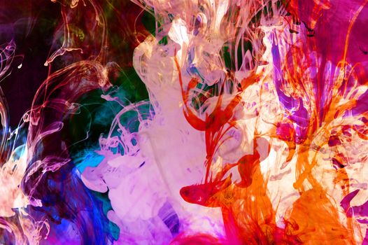 Colorful Fluid Fusion Background. Abstract Fluid Fusion