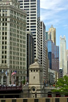 Chicago, Illinois, USA. Downtown Chicago. Michigan Avenue. American Cities Photo Collection