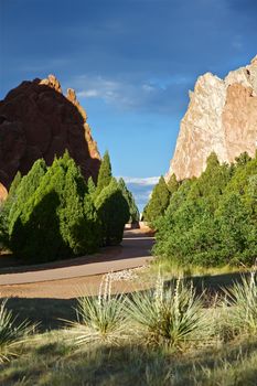 Colorado Rocks. Garden of the Gods, Colorado Springs, Colorado USA.