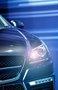 Headlight On Vehicle - Modern Vehicle Front Headlight.