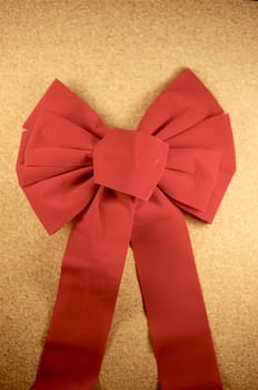 Decorative Red Bow. Holiday Bow Ornament.