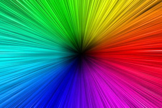 Colorful Aura - Colors Spectrum Background with a Dark Center.