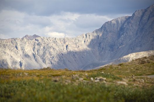 Independence Pass - Rocky Mountains. Road (Pass) Between Aspen and Twin Lakes. 500mm Telephoto Shot.