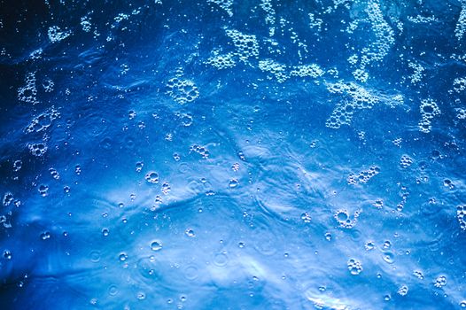Water Bubbles Background. Cool Blue Water Background with Bubbles.
